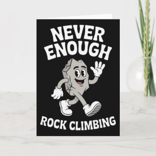 Carte Grimpeur de rochers ou d'escalade drôle rétro