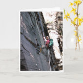 Carte Grimpeur des rochers - Confiance (Fleur jaune)