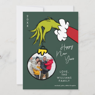 Carte Grinch Bonne Année - Photo de vacances