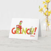 Carte Grinch! Character Logo Graphic (Fleur jaune)