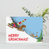 Carte Grinch Classique | Grinch et Max le Renne (Debout devant)