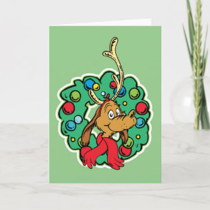 Carte Grinch Couronne de Noël de Max