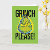 Carte Grinch | Drôle Grinch S'Il Vous Plaît Citer (Fleur jaune)