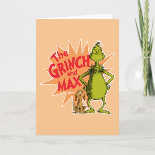 Carte Grinch | Grinch & Max Starburst (Devant)