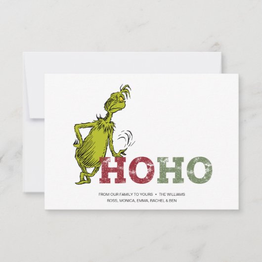 Carte Grinch | Ho Ho Ho (Devant)