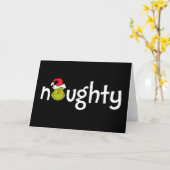Carte Grinch is Naughty (Fleur jaune)