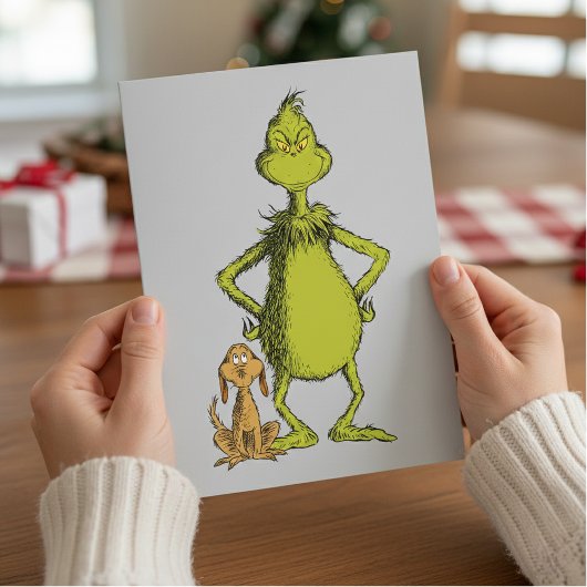 Carte Grinch | Max et posture de Grinch