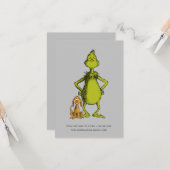 Carte Grinch | Max & Grinch posture (Devant/Arrière en situation)