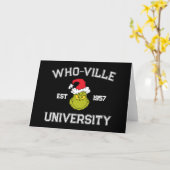 Carte Grinch | Université de Who-ville Établie en 1957 (Fleur jaune)