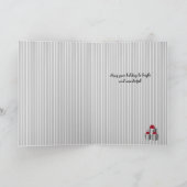 Carte Gris blanc à rayures rouge présente sur noir (Intérieur)