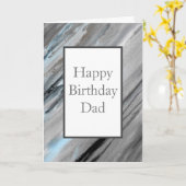 Carte Gris bleu Abstrait (Fleur jaune)