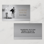 Carte gris-clair de chaise de dessinateur (Devant / Derrière)