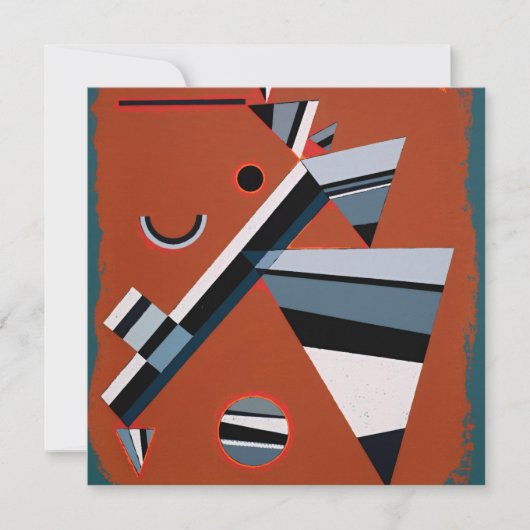 Carte Gris de Kandinsky Peinture Abstraite Art moderne (Devant)