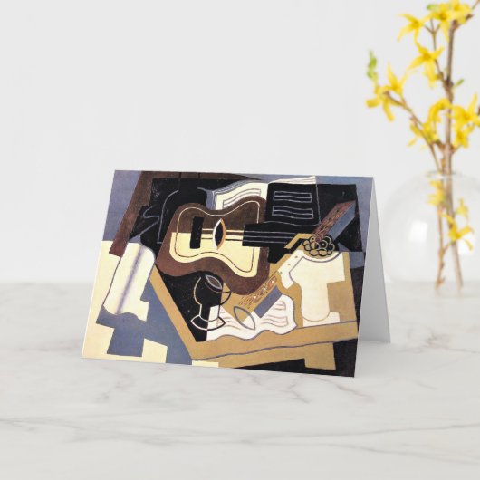 Carte Gris - Guitare et Clarinet, art, (Fleur jaune)