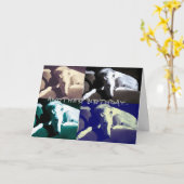 Carte Grise anniversaire (Fleur jaune)