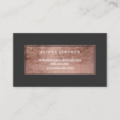Carte grise de fidélité de faux de typographie (Dos)