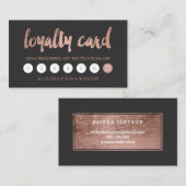 Carte grise de fidélité de faux de typographie (Devant / Derrière)