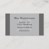 Carte grise de visite avec filigrane (Devant)