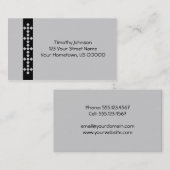 Carte grise et noire de profil (Devant / Derrière)