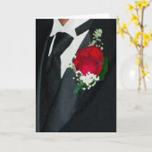 Carte Groom (Fleur jaune)