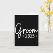 Carte Groom Est 2025 Mariage marié Fiançailles Obtention (Fleur jaune)