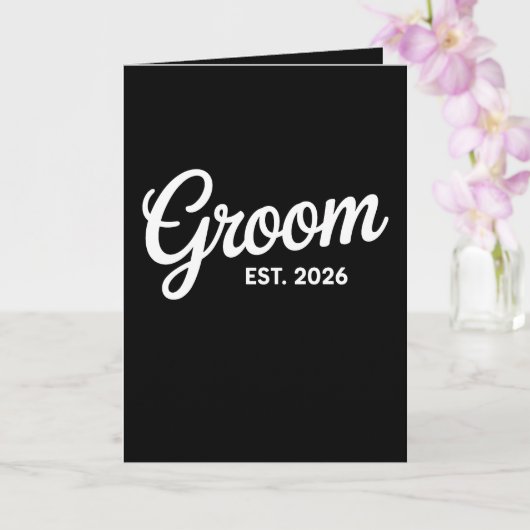 Carte Groom Est 2026 Matching Getting Ready Wedding (Orchidée)