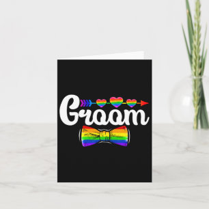 Carte Groom Lgbt Pride Gay Bachelor Mariage L Fiançaille