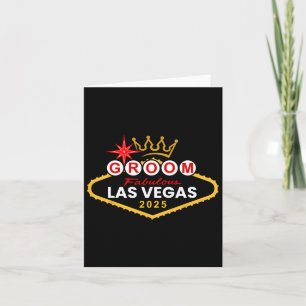 Carte Groom Vegas Bachelor Party Group 2025 Marié En V