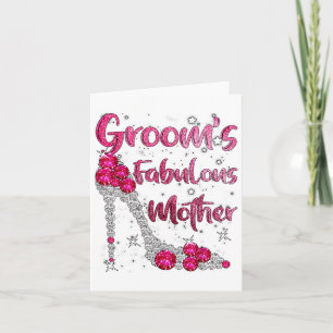 Carte Grooms Fabuleuse mère heureux Mariage marié marié