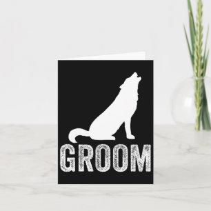 Carte Grooms Wolf Bachelor Mariage Groomsmen Team Party