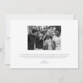 Carte Groomsman moderne avec photo (Dos)