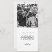 Carte Groomsman moderne avec photo (Dos)