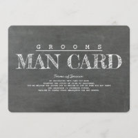Carte Groomsman ou Best Man