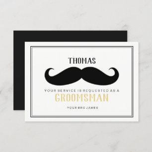 Carte Groomsman - Votre Stache