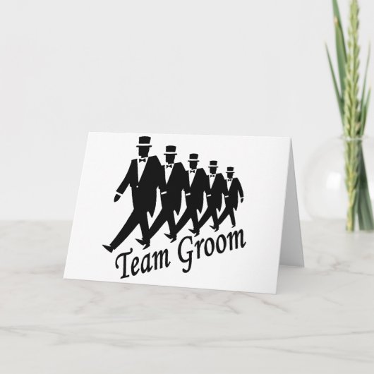 Carte Groomsmen Team Groom (Devant)