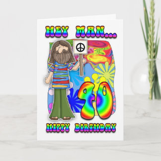 Carte Groovy 40th Birthday