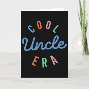 Carte Groovy à l'ère de mon oncle cool Funny Fathers Day