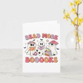 Carte Groovy Booooks Fantôme Lis Plus De Livres Prof De  (Fleur jaune)