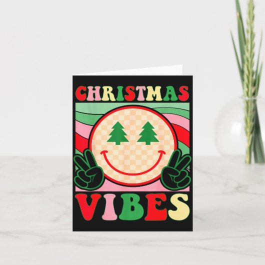 Carte Groovy Christmas Vibes Happy Christmas Day For Men (Devant)