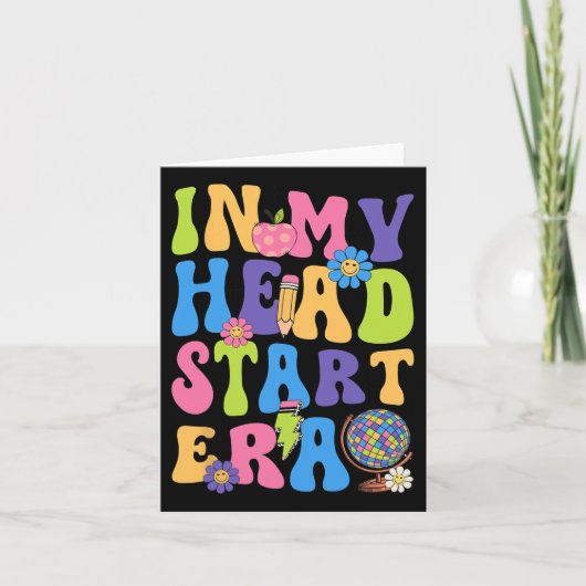 Carte Groovy dans mon époque Head Start Headstart Premie (Devant)