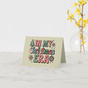 Carte Groovy Dans Mon Ère De Noël Drôle Professeur