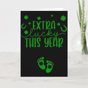 Carte Groovy Extra Chanceux Cette Année Irlande Grossess