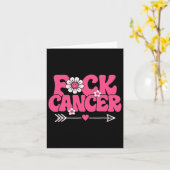 Carte Groovy Fck Cancer  (Fleur jaune)