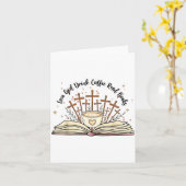 Carte Groovy Flowers Love God Drink Coffee Read Books Ch (Fleur jaune)