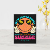 Carte Groovy Happy Face Summer Vibes Got My Mind On Summ (Fleur jaune)