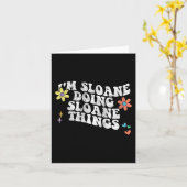 Carte Groovy Im Sloane Faisant des Choses de Sloane Mère (Fleur jaune)