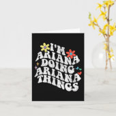 Carte Groovy Je suis Ariana Faisant des Choses d'Ariana  (Fleur jaune)
