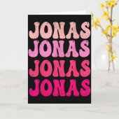 Carte Groovy Jonas First Name D I Love Jonas Tees Meme  (Fleur jaune)