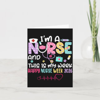 Carte Groovy Nurse Healthcare Hospital Nurse Happy Nurse