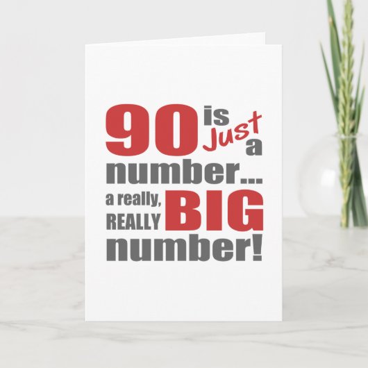 Carte Gros 90ème anniversaire (Devant)